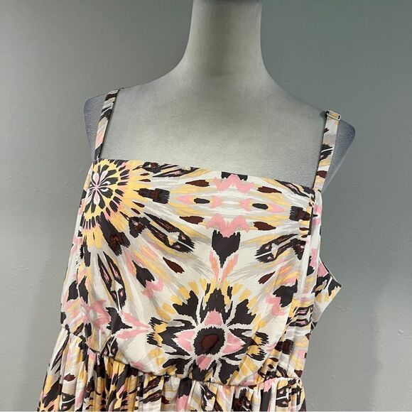Torrid Floral Print midi Sundress with straps size 2 - Picture 2 of 13